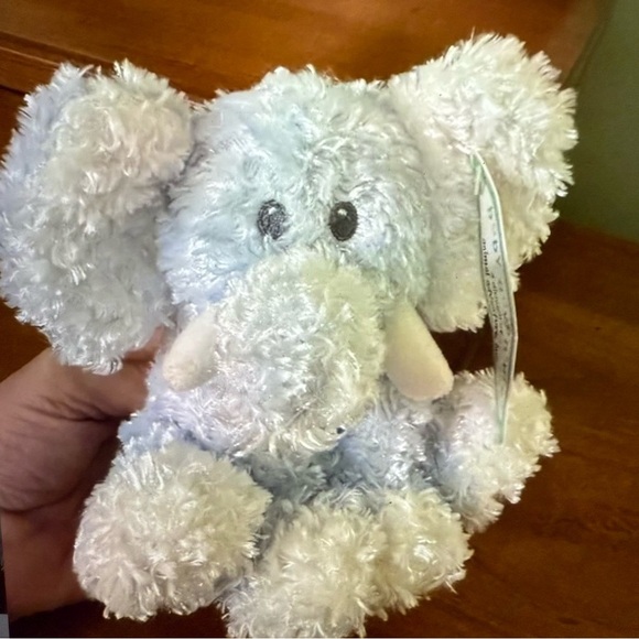 NWT Vintage Burnes baby photo frame with baby adventure blue elephant plush - Picture 4 of 9